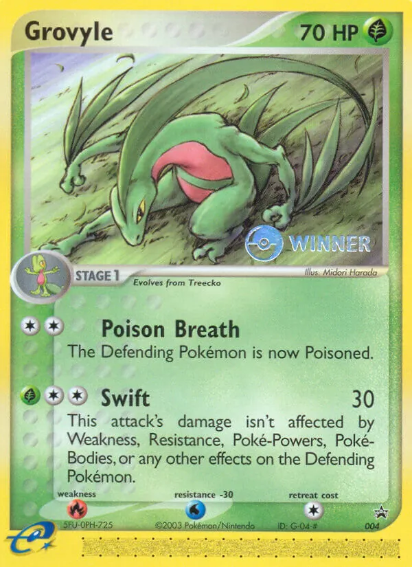 Grovyle #4 – Nintendo Black Star Promos card