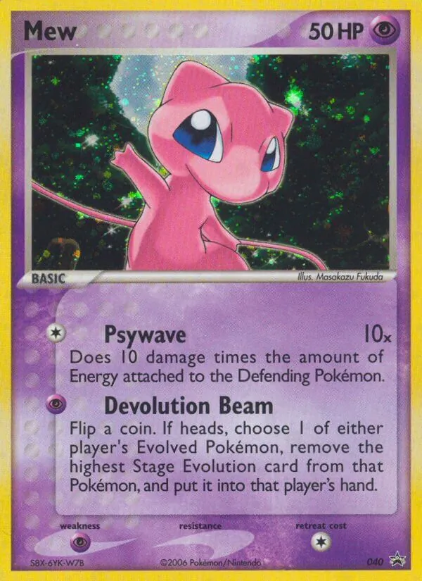 Mew #40 – Nintendo Black Star Promos card