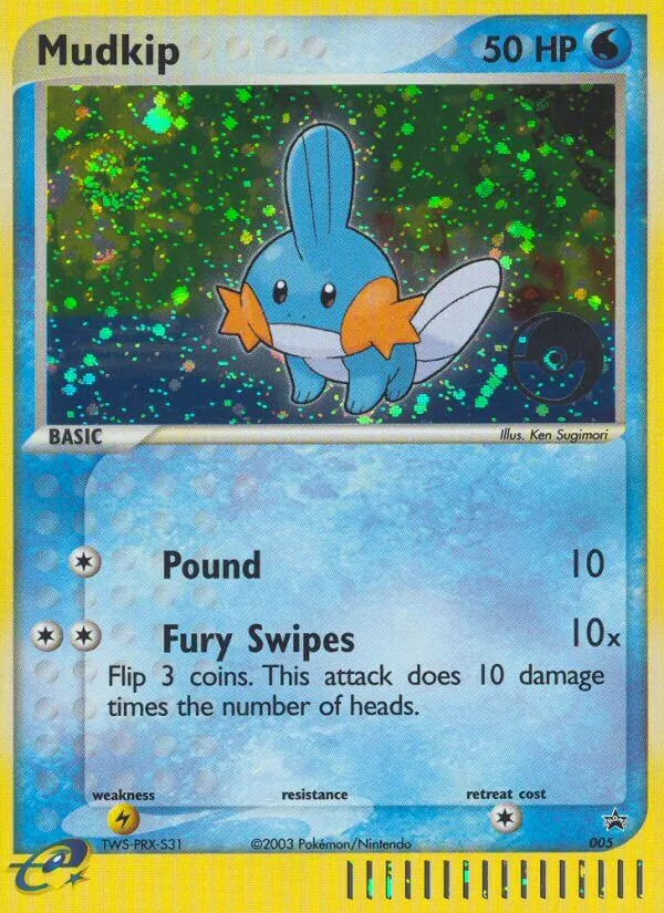 Mudkip #5 – Nintendo Black Star Promos card