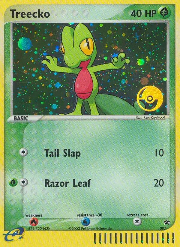 Treecko #7 – Nintendo Black Star Promos card