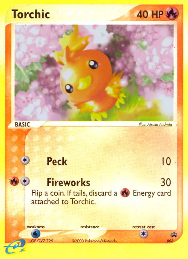 Torchic #8 – Nintendo Black Star Promos card