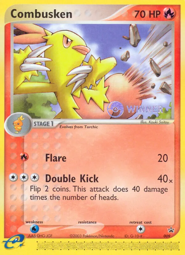 Combusken #9 – Nintendo Black Star Promos card