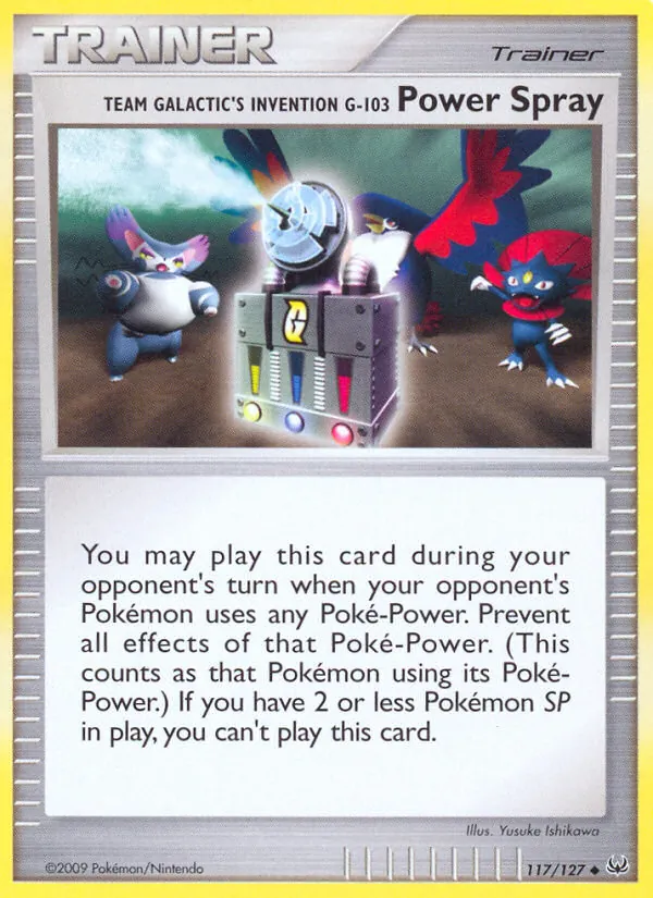 Team Galactic's Invention G-103 Power Spray #117 – Platinum card