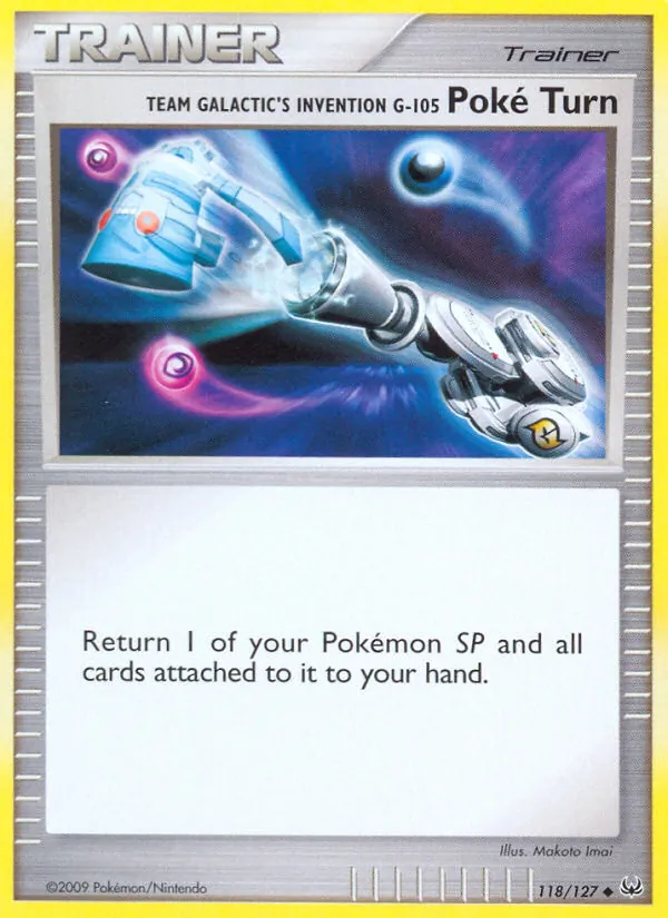 Team Galactic's Invention G-105 Poké Turn #118 – Platinum card