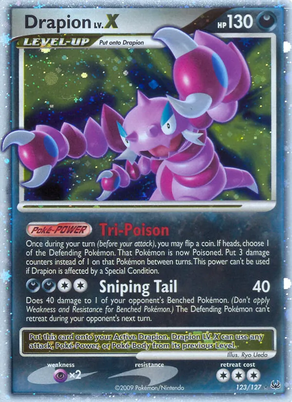 Drapion LV.X #123 – Platinum card