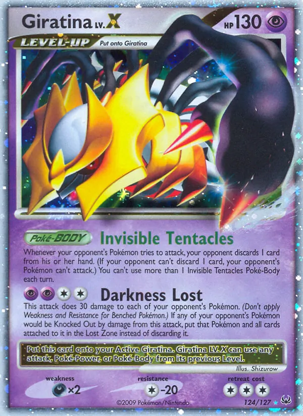 Giratina LV.X #124 – Platinum card