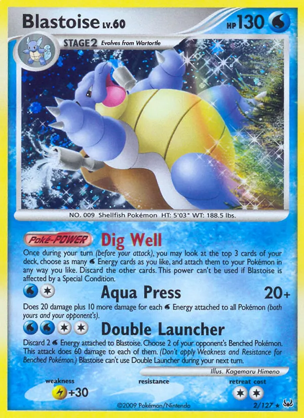 Blastoise #2 – Platinum card