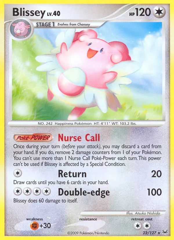 Blissey #22 – Platinum card