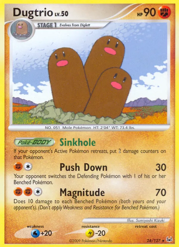 Dugtrio #24 – Platinum card