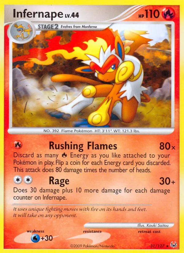 Infernape #31 – Platinum card
