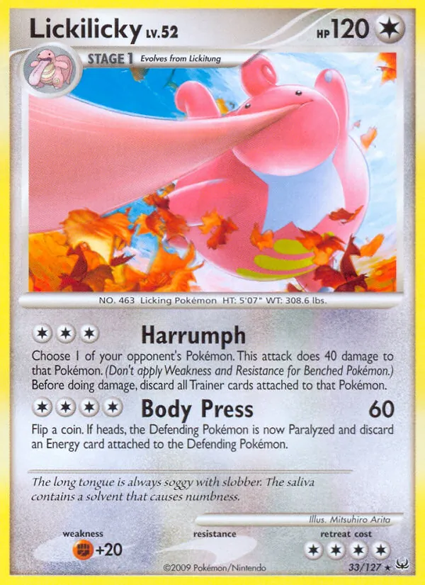 Lickilicky #33 – Platinum card