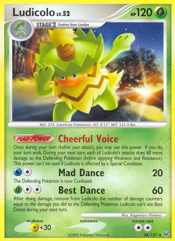 Ludicolo #34 – Platinum card