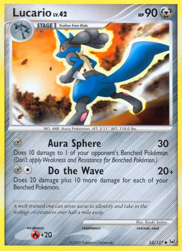 Lucario #53 – Platinum card