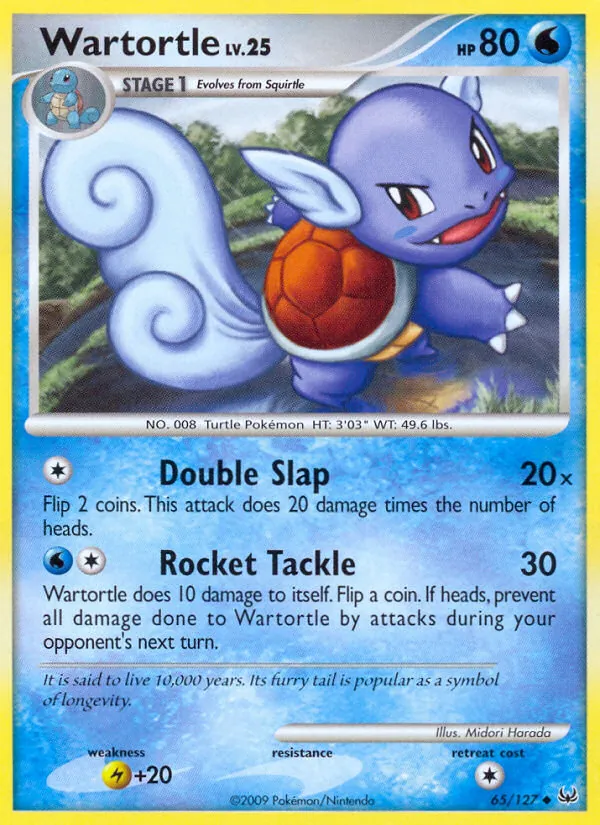 Wartortle #65 – Platinum card