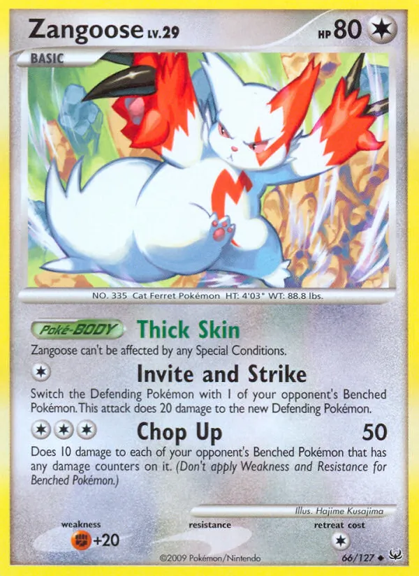 Zangoose #66 – Platinum card