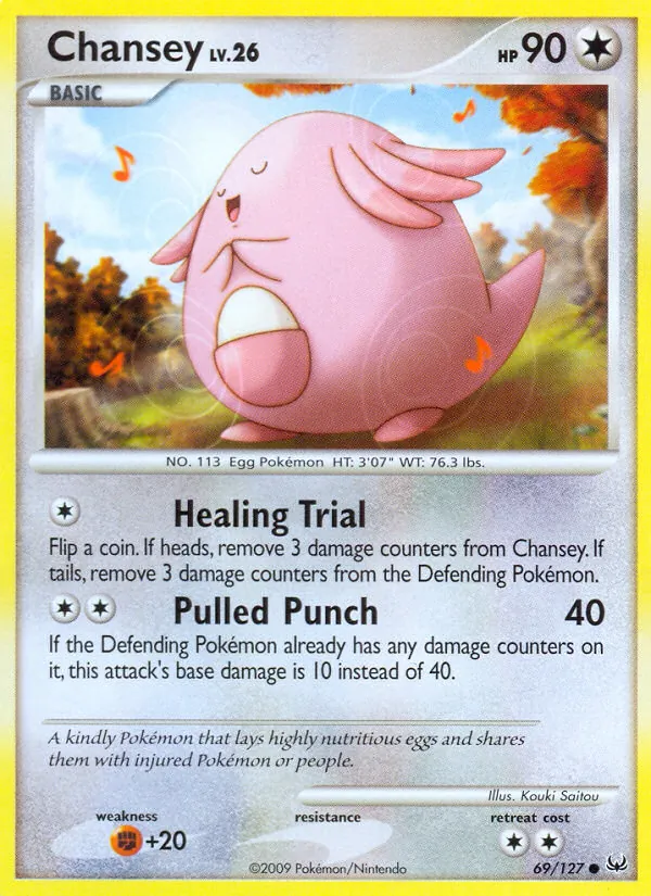 Chansey #69 – Platinum card