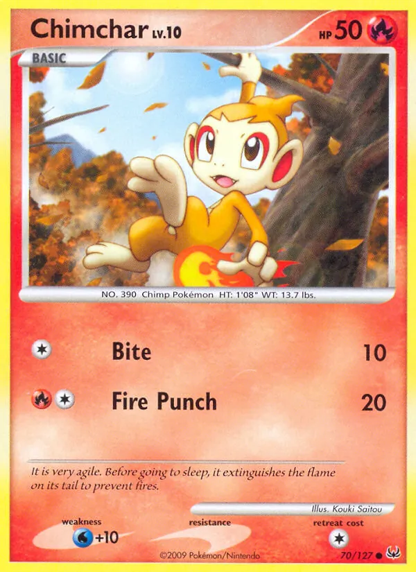 Chimchar #70 – Platinum card