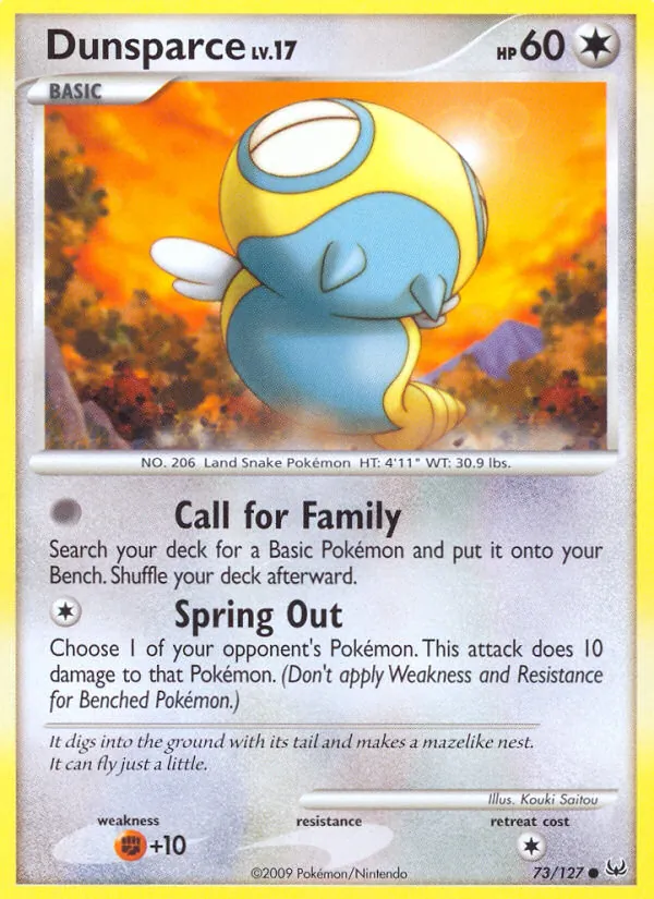 Dunsparce #73 – Platinum card