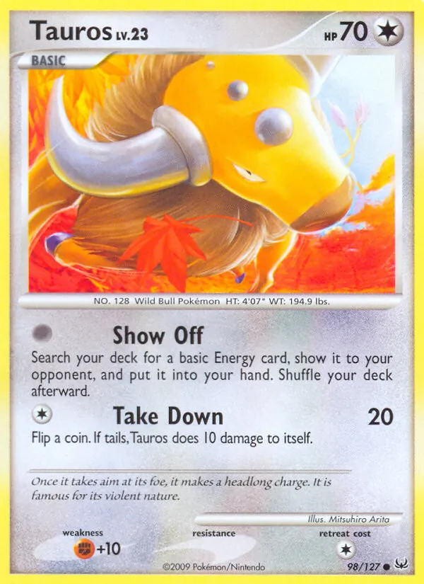 Tauros #98 – Platinum card
