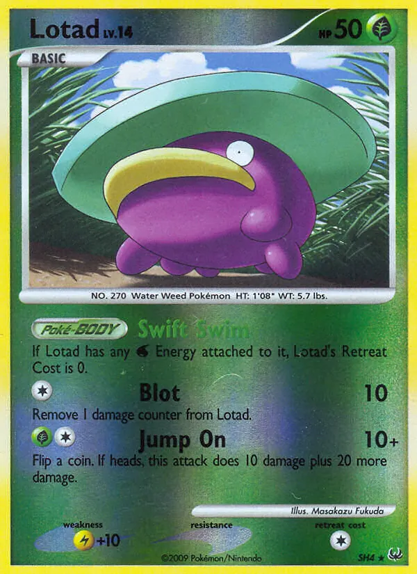Lotad #SH4 – Platinum card