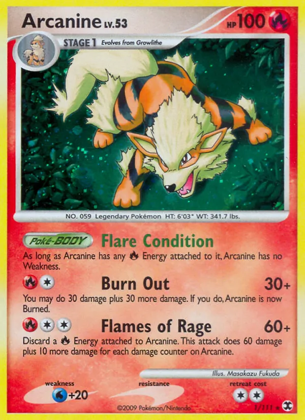 Arcanine #1 – Rising Rivals card