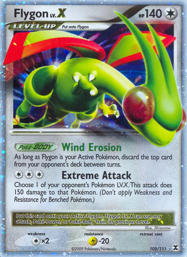 Flygon LV.X #105 – Rising Rivals card