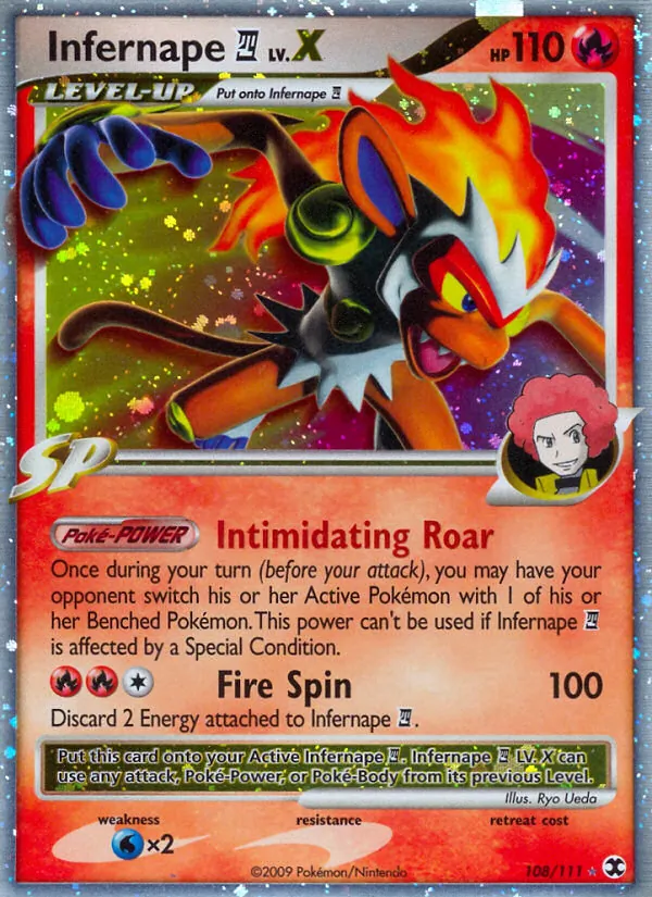 Infernape E4 LV.X #108 – Rising Rivals card