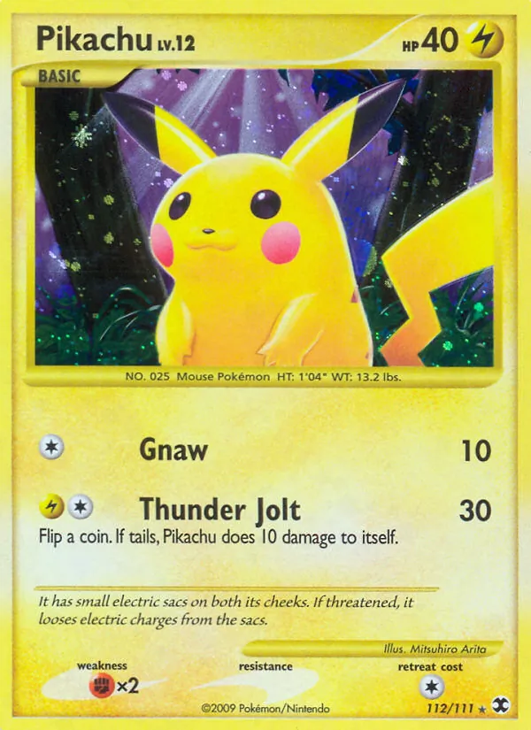 Pikachu #112 – Rising Rivals card