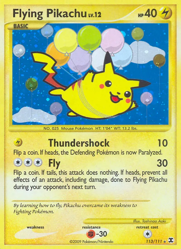 Flying Pikachu #113 – Rising Rivals card