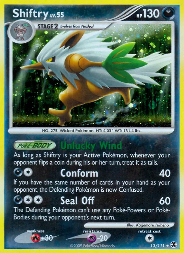 Shiftry #13 – Rising Rivals card