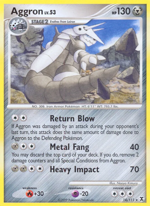 Aggron #14 – Rising Rivals card