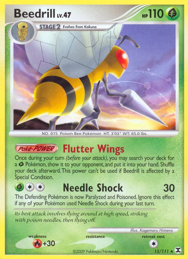 Beedrill #15 – Rising Rivals card