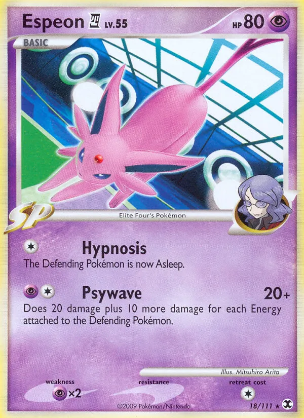 Espeon E4 #18 – Rising Rivals card