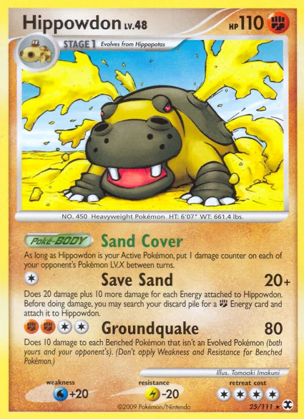 Hippowdon #25 – Rising Rivals card