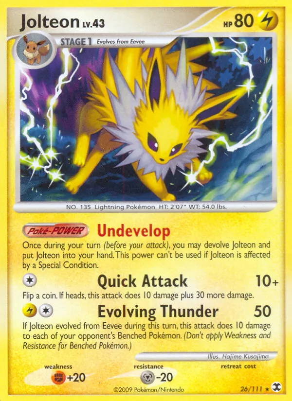 Jolteon #26 – Rising Rivals card