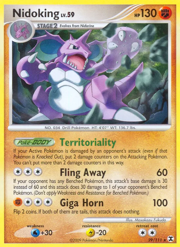 Nidoking #29 – Rising Rivals card