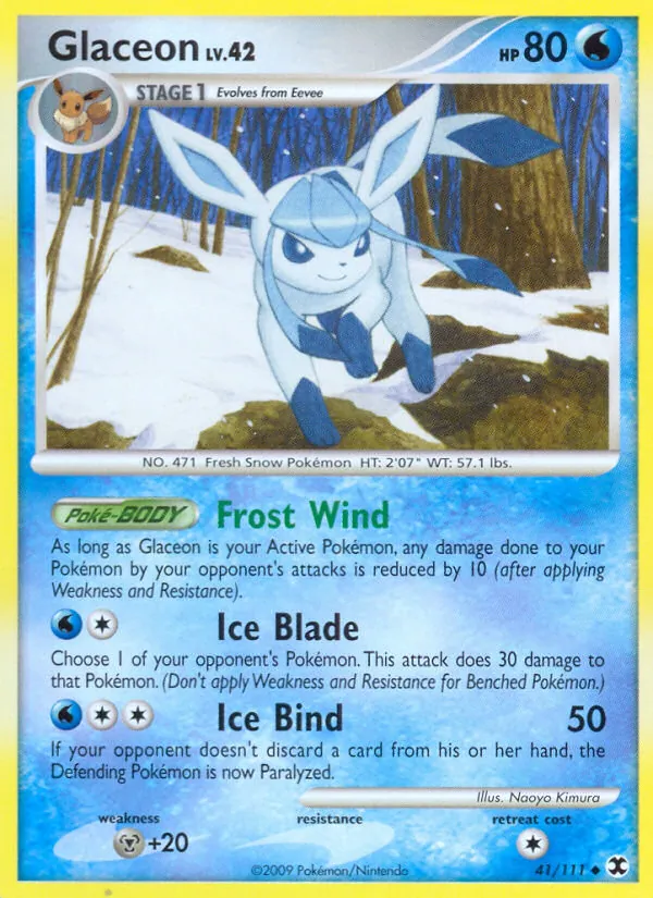 Glaceon #41 – Rising Rivals card