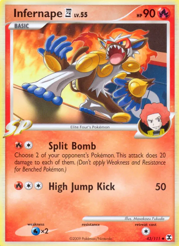 Infernape E4 #43 – Rising Rivals card