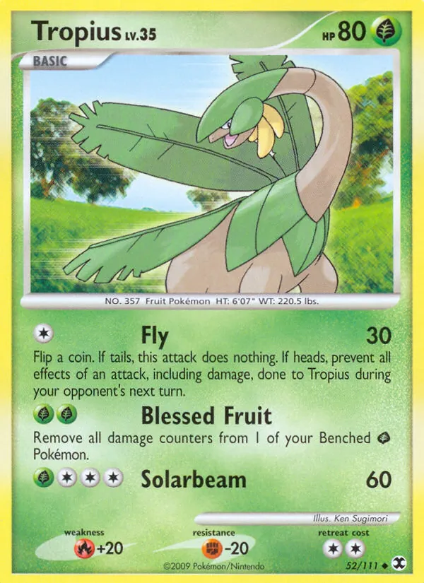 Tropius #52 – Rising Rivals card