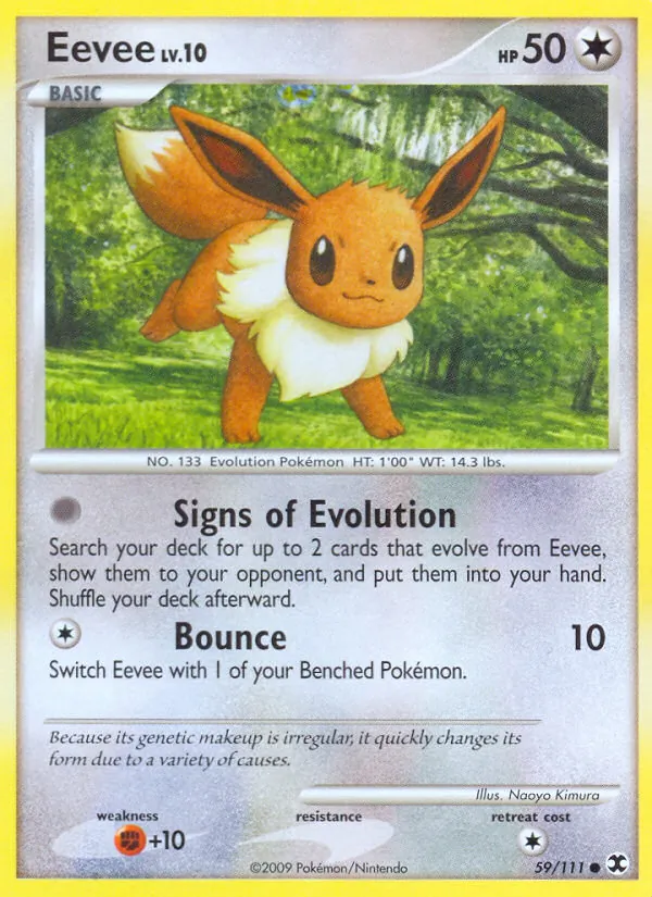 Eevee #59 – Rising Rivals card
