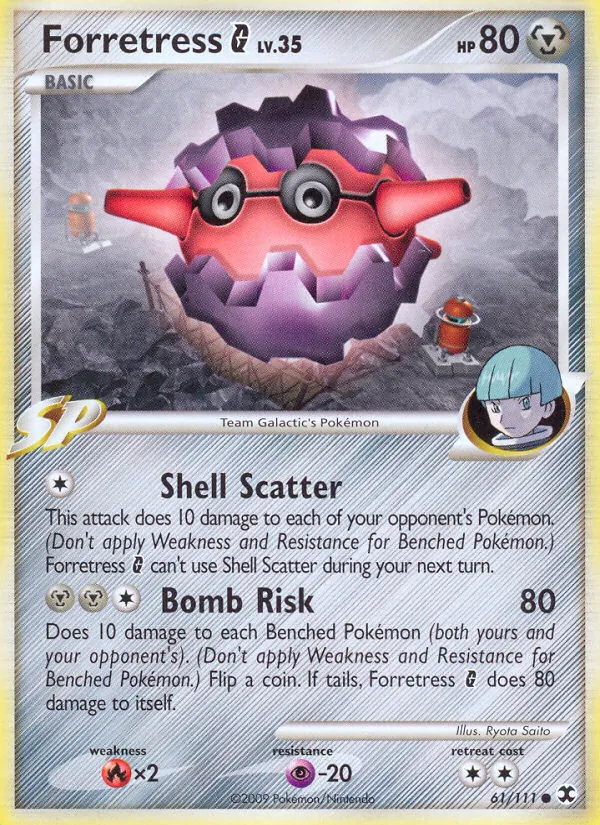 Forretress G #61 – Rising Rivals card