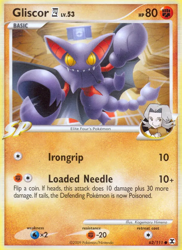Gliscor E4 #62 – Rising Rivals card