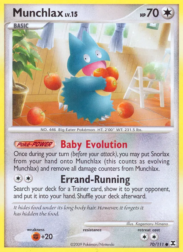 Munchlax #70 – Rising Rivals card