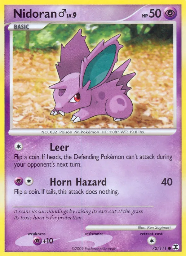 Nidoran ♂ #72 – Rising Rivals card