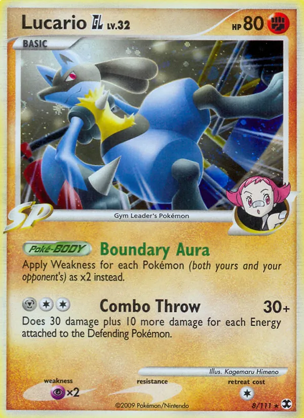Lucario GL #8 – Rising Rivals card