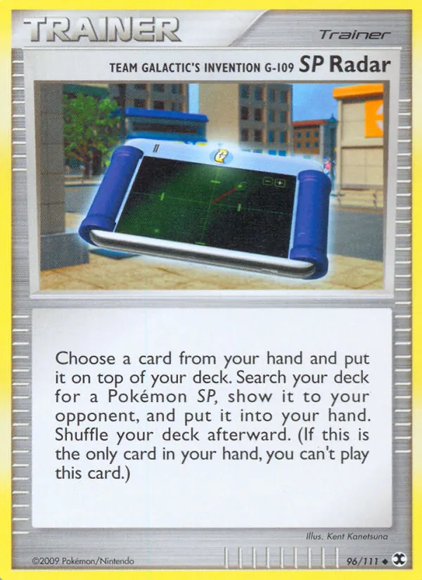 Team Galactic's Invention G-109 SP Radar #96 – Rising Rivals card