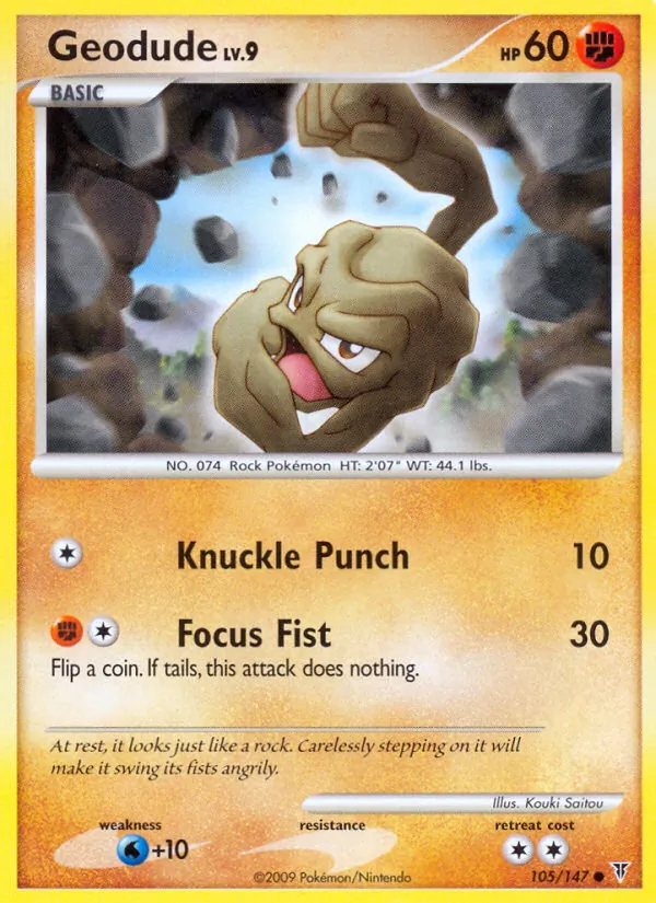 Geodude #105 – Supreme Victors card