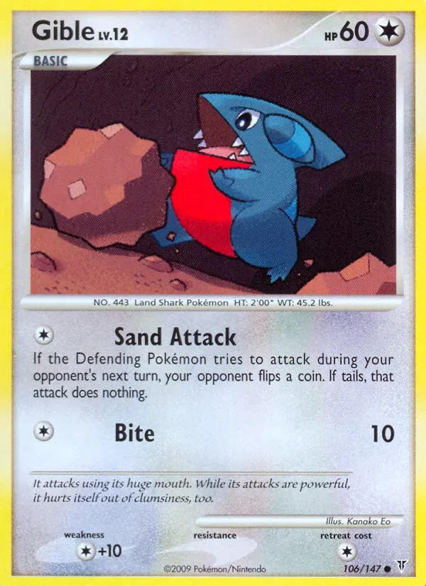 Gible #106 – Supreme Victors card
