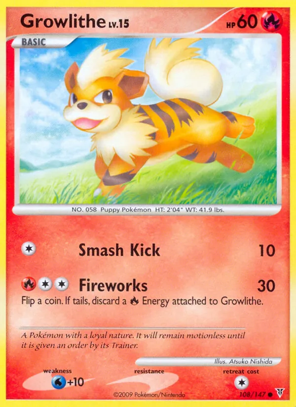 Growlithe #108 – Supreme Victors card