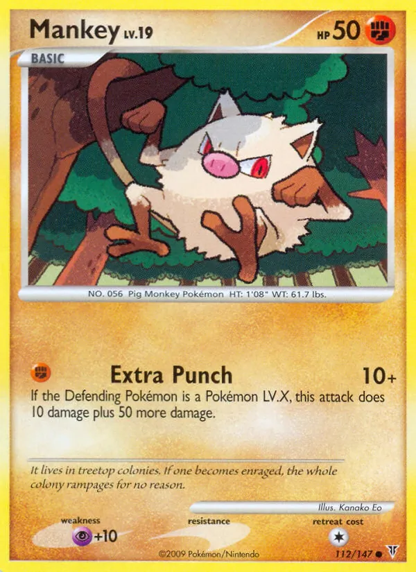 Mankey #112 – Supreme Victors card